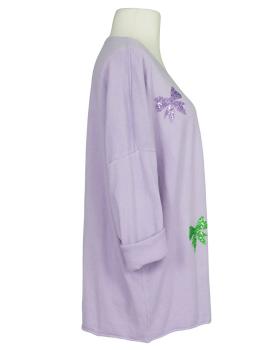 Pullover mit Pailletten in  helllila von Made in Italy (Bild 2)