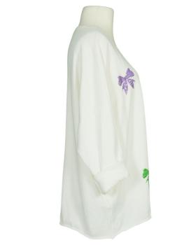 Pullover mit Pailletten in  weiss von Made in Italy (Bild 2)