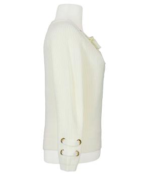 Pullover mit Schnrung in  ecru von Made in France (Bild 2)