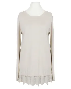 Pullover mit Spitze in  beige von Spaziodonna (Bild 1)