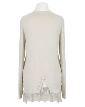 Pullover mit Spitze in  beige von Spaziodonna (Bild 2)