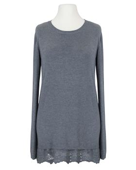 Pullover mit Spitze in  grau von Spaziodonna (Bild 1)