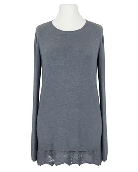 Pullover mit Spitze in  grau von Spaziodonna (Bild 1)