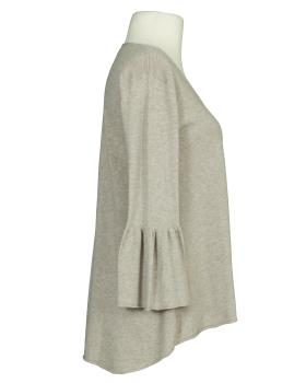 Pullover mit Trompetenarm in  beige von Made in Italy (Bild 2)