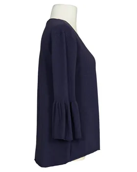Pullover mit Trompetenarm in  blau von Made in Italy (Bild 2)