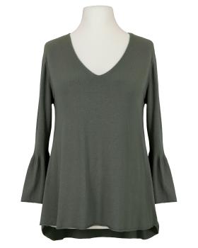 Pullover mit Trompetenarm in  khaki von fashion made in italy (Bild 1)