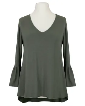 Pullover mit Trompetenarm in  khaki von fashion made in italy (Bild 1)