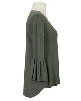 Pullover mit Trompetenarm in  khaki von fashion made in italy (Bild 2)