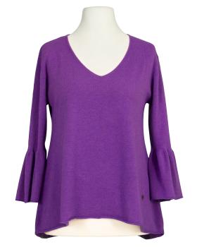 Pullover mit Trompetenarm in  lila von Made in Italy (Bild 1)