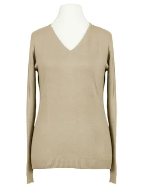 Pullover mit V-Ausschnitt in  beige von RESTART (Bild 1)