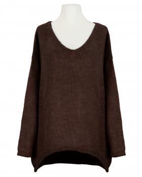 Pullover Oversize in  dunkelbraun von Selected Touch (Bild 1)
