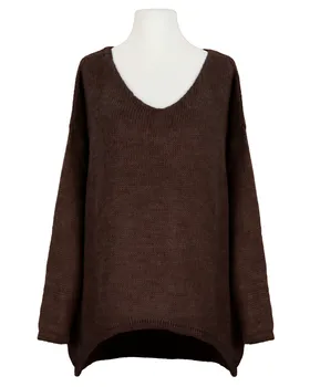 Pullover Oversize in  dunkelbraun von Selected Touch (Bild 1)