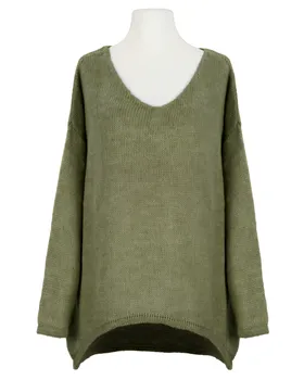 Pullover Oversize in  khaki von Selected Touch (Bild 1)