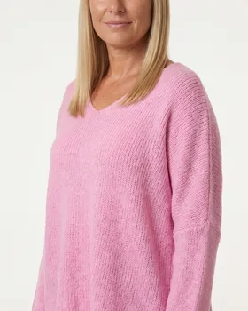 Pullover Oversize in  rosa von IMPRESS (Bild 3)