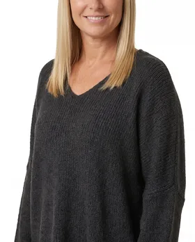 Pullover Oversize in  schwarz von IMPRESS (Bild 3)