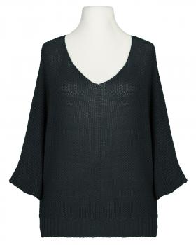 Pullover Perlmuster in  schwarz von Made in Italy (Bild 1)