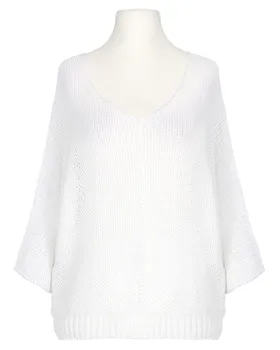 Pullover Perlmuster in  wei� von Made in Italy (Bild 1)