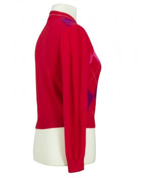 Pullover Rautenmuster in  rot von Tensione in Firenze (Bild 2)