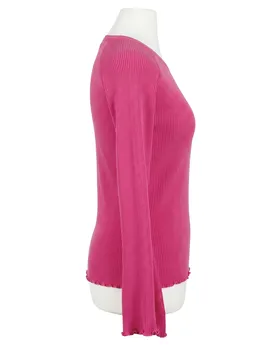 Pullover Rippstrick in  pink von Made in Italy (Bild 2)