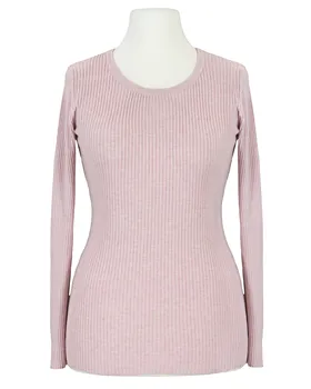 Pullover Rippstrick in  rosa von FASHION (Bild 1)