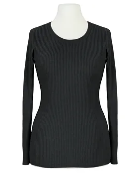 Pullover Rippstrick in  schwarz von FASHION (Bild 1)