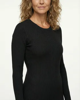 Pullover Rippstrick in  schwarz von FASHION (Bild 3)