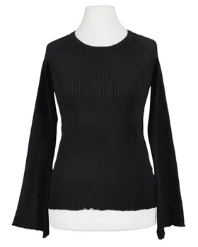 Pullover Rippstrick in  schwarz von Made in Italy (Bild 1)