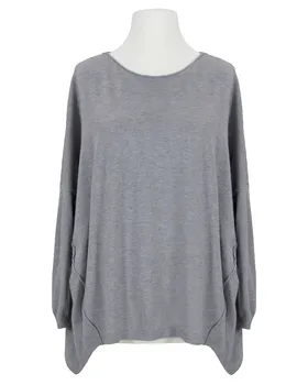 Pullover Rundhals in  grau von Moda Italia (Bild 1)