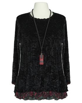 Pullover Samt mit Kette in  schwarz von Zedd (Bild 1)