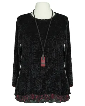 Pullover Samt mit Kette in  schwarz von Zedd (Bild 1)