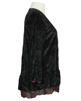 Pullover Samt mit Kette in  schwarz von Zedd (Bild 2)