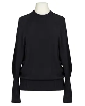Pullover mit Fledermausarm in  schwarz von Made in Italy (Bild 1)