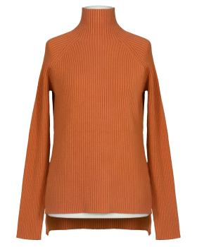 Pullover Stehkragen in  orange von Made in Italy (Bild 1)