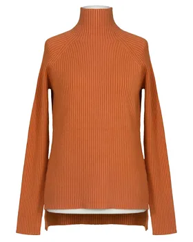 Pullover Stehkragen in  orange von Made in Italy (Bild 1)