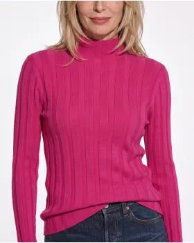 Pullover Stehkragen in  pink von Moda Fashion (Bild 4)