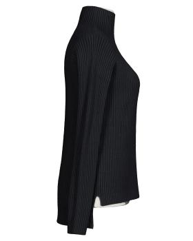 Pullover Stehkragen in  schwarz von Made in Italy (Bild 2)