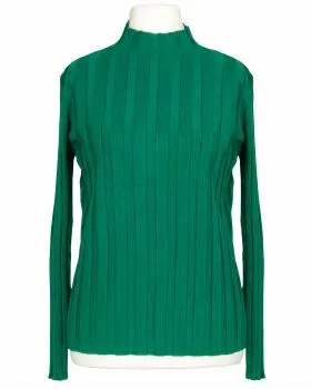 Pullover Stehkragen in  smaragdgr�n von Moda Milano (Bild 1)