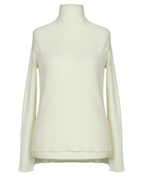 Pullover Stehkragen in  wollweiss von Made in Italy (Bild 1)