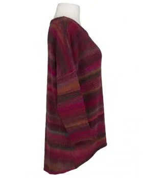 Pullover Streifenmuster in  beere-bordeaux von Made in Italy (Bild 2)