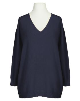 Pullover V-Ausschnitt in  blau von Made in Italy (Bild 1)