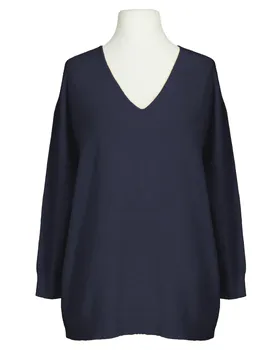 Pullover V-Ausschnitt in  blau von Made in Italy (Bild 1)