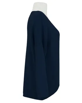 Pullover V-Ausschnitt in  dunkelblau von Selected Touch (Bild 2)