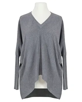 Pullover V-Ausschnitt in  grau von Just Women (Bild 1)