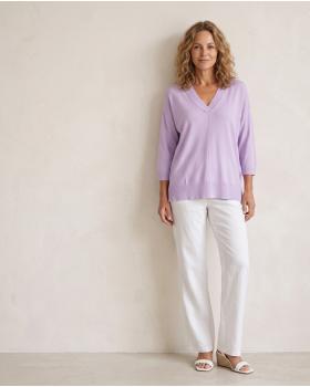 Pullover V-Ausschnitt in  lila von  (Bild 5)