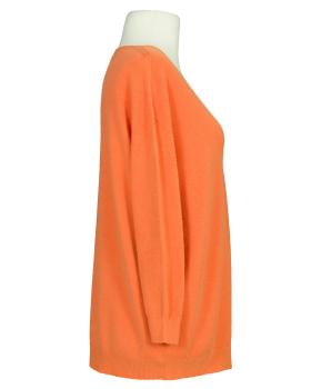 Pullover V-Ausschnitt in  orange von Made in Italy (Bild 2)