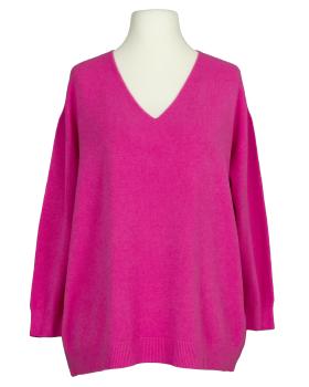 Pullover V-Ausschnitt in  pink von Made in Italy (Bild 1)