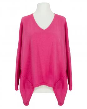 Pullover V-Ausschnitt in  pink von Moda Italia (Bild 1)