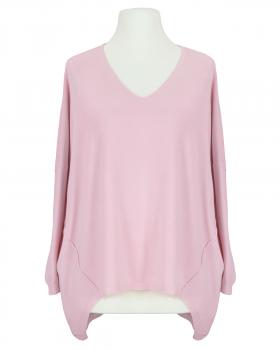 Pullover V-Ausschnitt in  rosa von Moda Italia (Bild 1)
