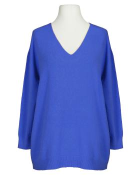 Pullover V-Ausschnitt in  royalblau von Made in Italy (Bild 1)