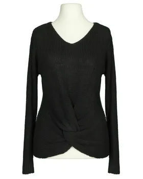 Pullover V-Ausschnitt in  schwarz von Made in Italy (Bild 1)